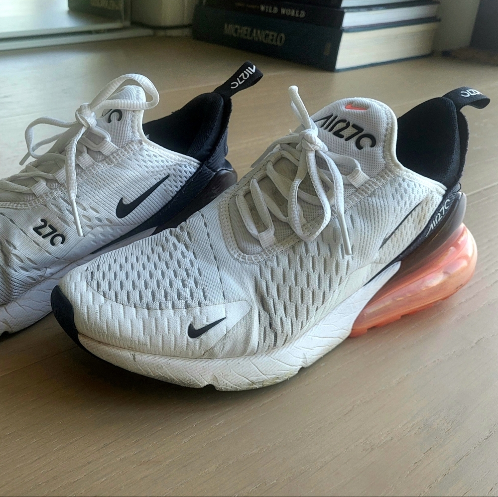 Nike Air Max 270 White with Black and Red